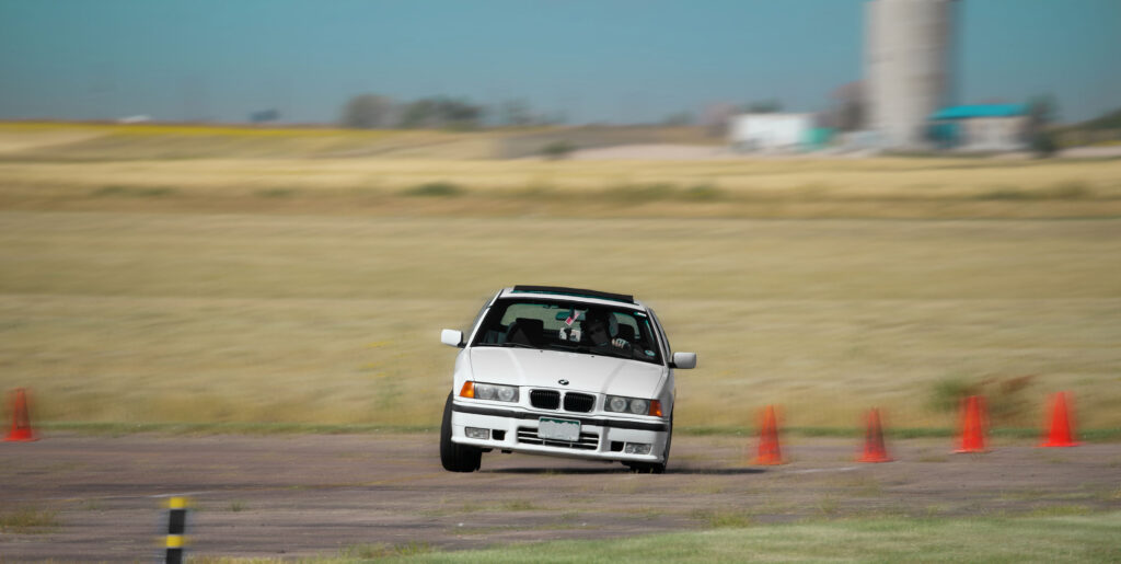 Autocross Cornering Action
