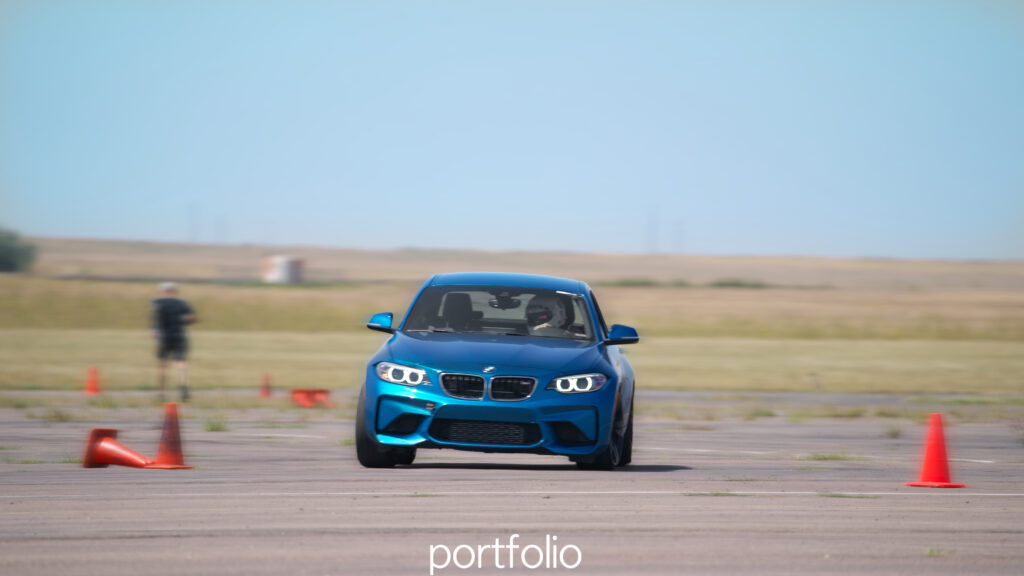 Blue BMW M2 AX